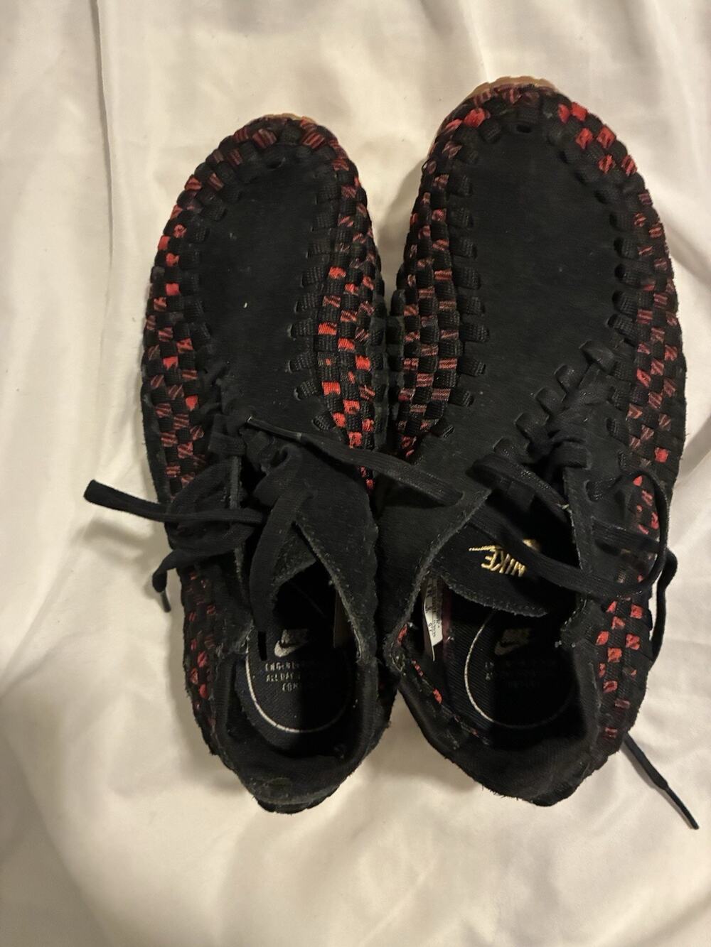 New Nike Air Footscape Woven Black & Red Women's Shoes Size 7.5